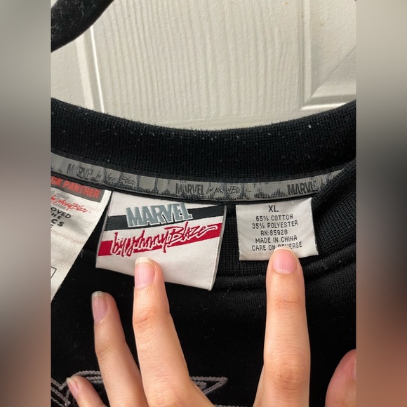 Black Panther Marvel By Johnny Blazer Sweater - Picture 6 of 10